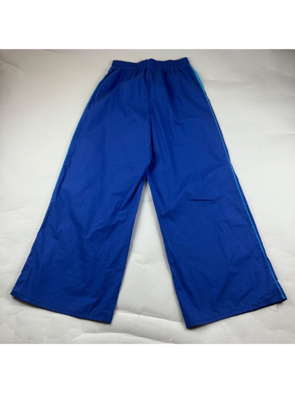 Forever 21 Bright Blue Ultra Lightweight Cotton Wide Leg Track Pant M - Picture 5 of 7